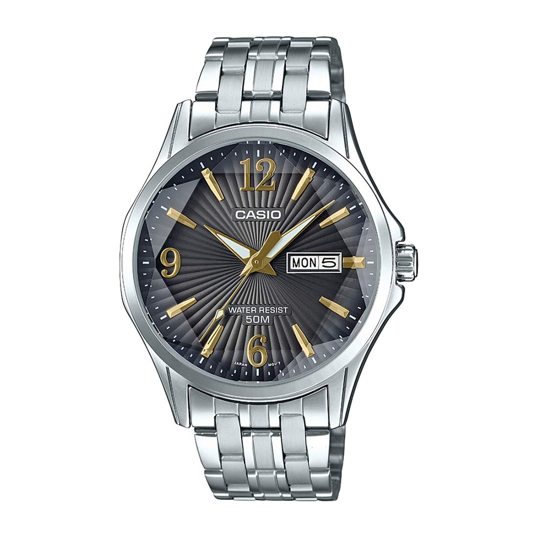 Casio Enticer Men Analog Grey Dial Men's Watch MTP E120DY 1AVDF A1556