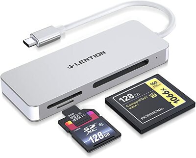 Lention USB C to CF SD Micro SD Multi Card Reader