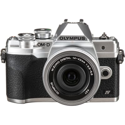 Olympus Om D E M 10 Mark Iv Mirrorless Camera With 14 42mm Lens Silver