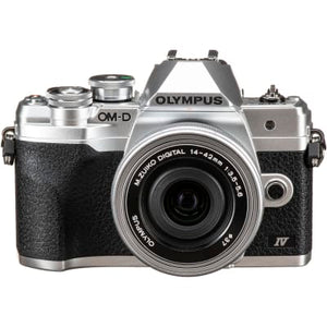 Olympus Om D E M 10 Mark Iv Mirrorless Camera With 14 42mm Lens Silver