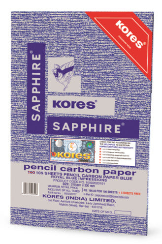 Kores Pencil Carbon Sapphire 210 x 330 Mm Pack Of 2