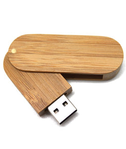 Detec™ Wooden Revolving Pendrive USB Flash Pack of 3