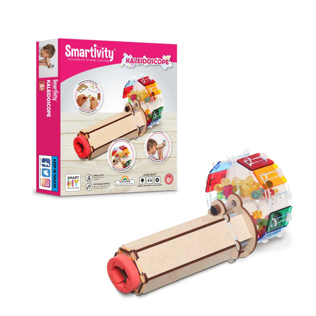 Smartivity Kaleidoscope STEM Educational DIY Fun Toys, Educational & Construction based Activity Game for Kids 6 to 14, Birthday Gifts for Boys & Girls, Learn Science Project, Made in India Pack of 10