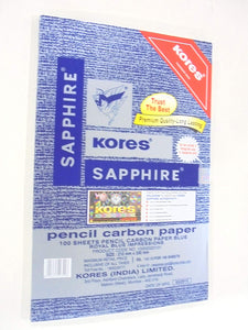 Kores Pen Pencil Carbon Paper  Sapphire Blue Pack Of 2