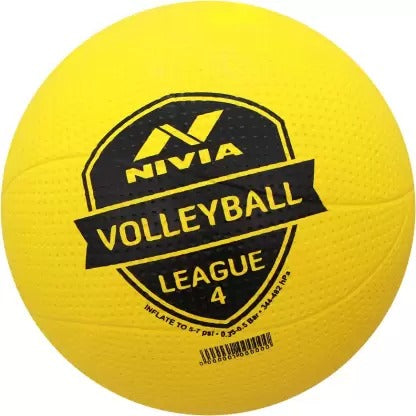 Open Box Unused Nivia League Moulded Volleyball Size 4 Yellow