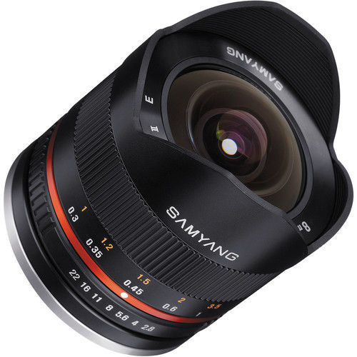 Samyang Mf 8mm F2.8 Ii Black Lens For Canon M