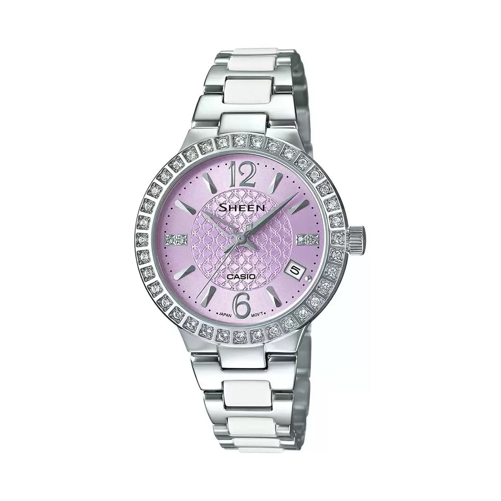 Casio Sheen SHE 4049D 6AUDR SX182 Steel Multi Dial Women's Watch