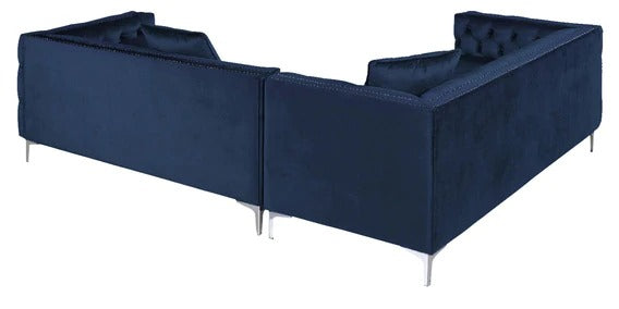 Detec™ Harald Classic LHS Sofa - Velvet Blue Color