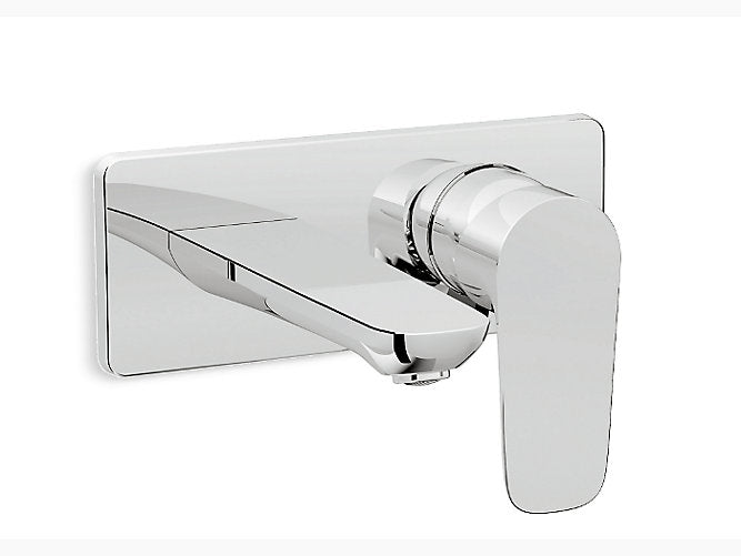 Kohler Aleo K-5683IN-4ND-CP Single-control wall mount basin faucet trim in polished chrome