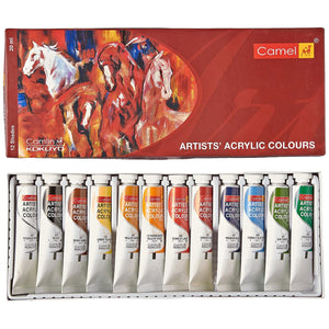 Detec™ Camel Artists Acrylic Color 12 Shades 20ml