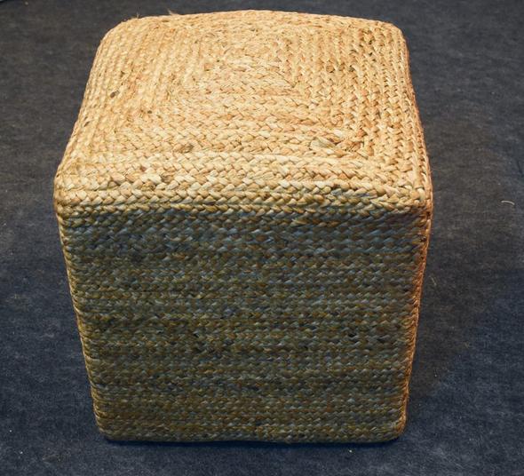 Detec  Handwoven Jute Poufs - Square (Buy One Get One Free)