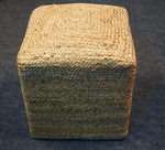 Load image into Gallery viewer, Detec  Handwoven Jute Poufs - Square (Buy One Get One Free)
