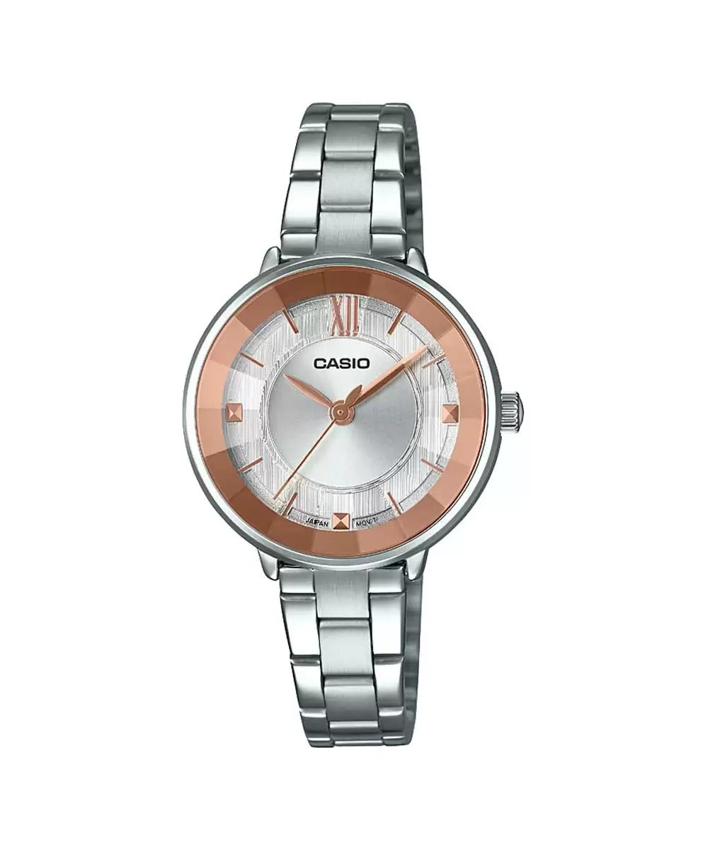 Casio Enticer Ladies LTP E163D 7A2DF A1733 Silver Analog Women's Watch