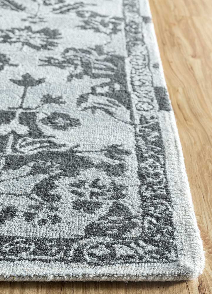 Jaipur Rugs Kilan Wool And Viscose Material Soft Texture 5x8 ft  Ebony Slate