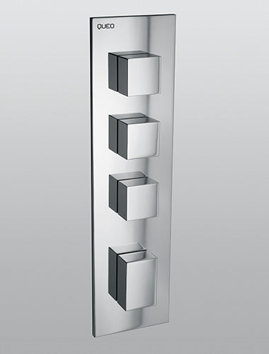 Queo 3-way built-in Thermostatic divertor