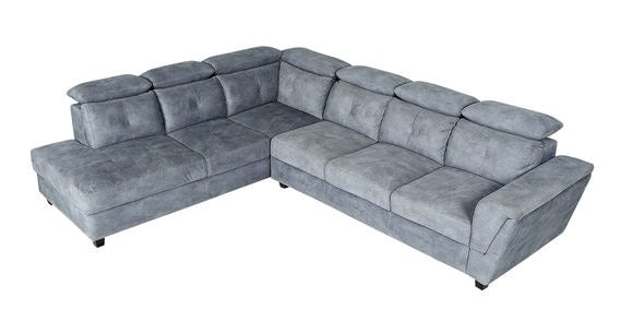 Detec™ Hauke RHS 3 Seater Sofa with Lounger - Grey Color