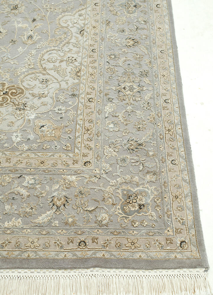 Jaipur Rugs Aurora Wool And Silk Material Soft Texture Soft Gray