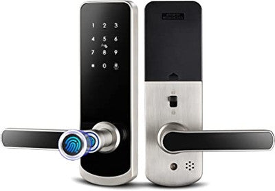 Smart Lock,Smart Lock Front Door with Handle Keyless Door Lock YRHAND NX1 Plus