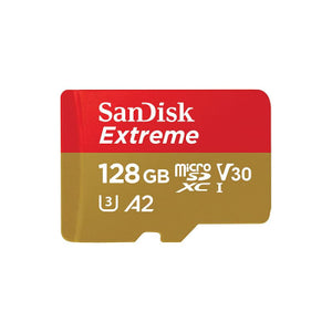 एक्शन कैमरों के लिए सैंडिस्क 128जीबी एक्सट्रीम 160 एमबीपीएस माइक्रो एसडी कार्ड