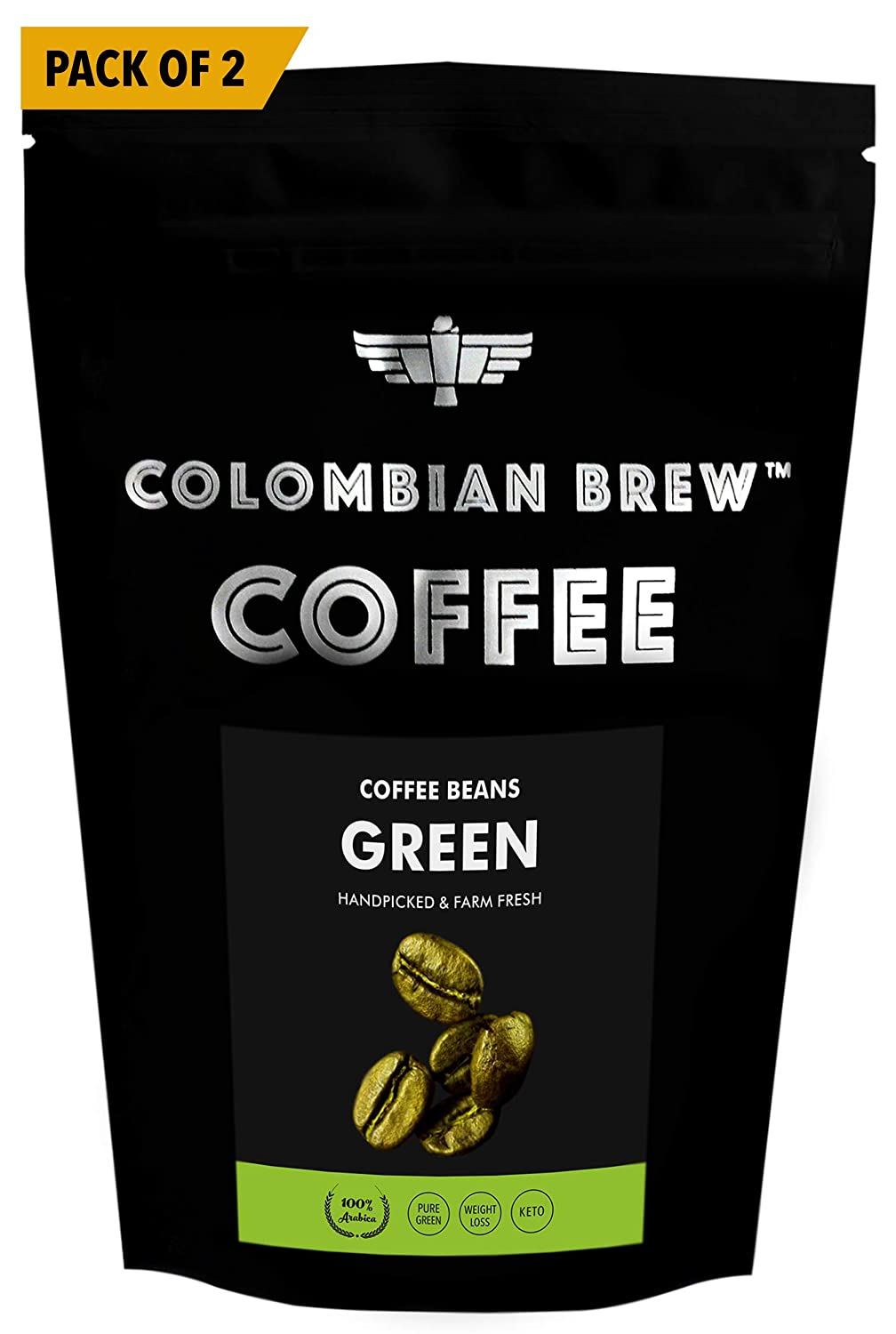 कोलम्बियाई ब्रू अरेबिका ग्रीन कॉफ़ी पाउडर 150 ग्राम
