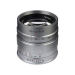 Load image into Gallery viewer, 7artisans 55mm F 1.4 Lens For MFT Silver
