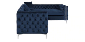 Detec™ Hasso Classic RHS Sofa - Velvet Blue Color