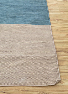 Jaipur Rugs Aqua Modern Polyester Material Flat Weaves Weaving Saffron