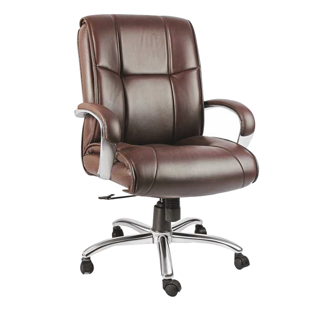 Detec™ Executive High back chair titling mechanism aluminium top cushion arms hydraulic crome base