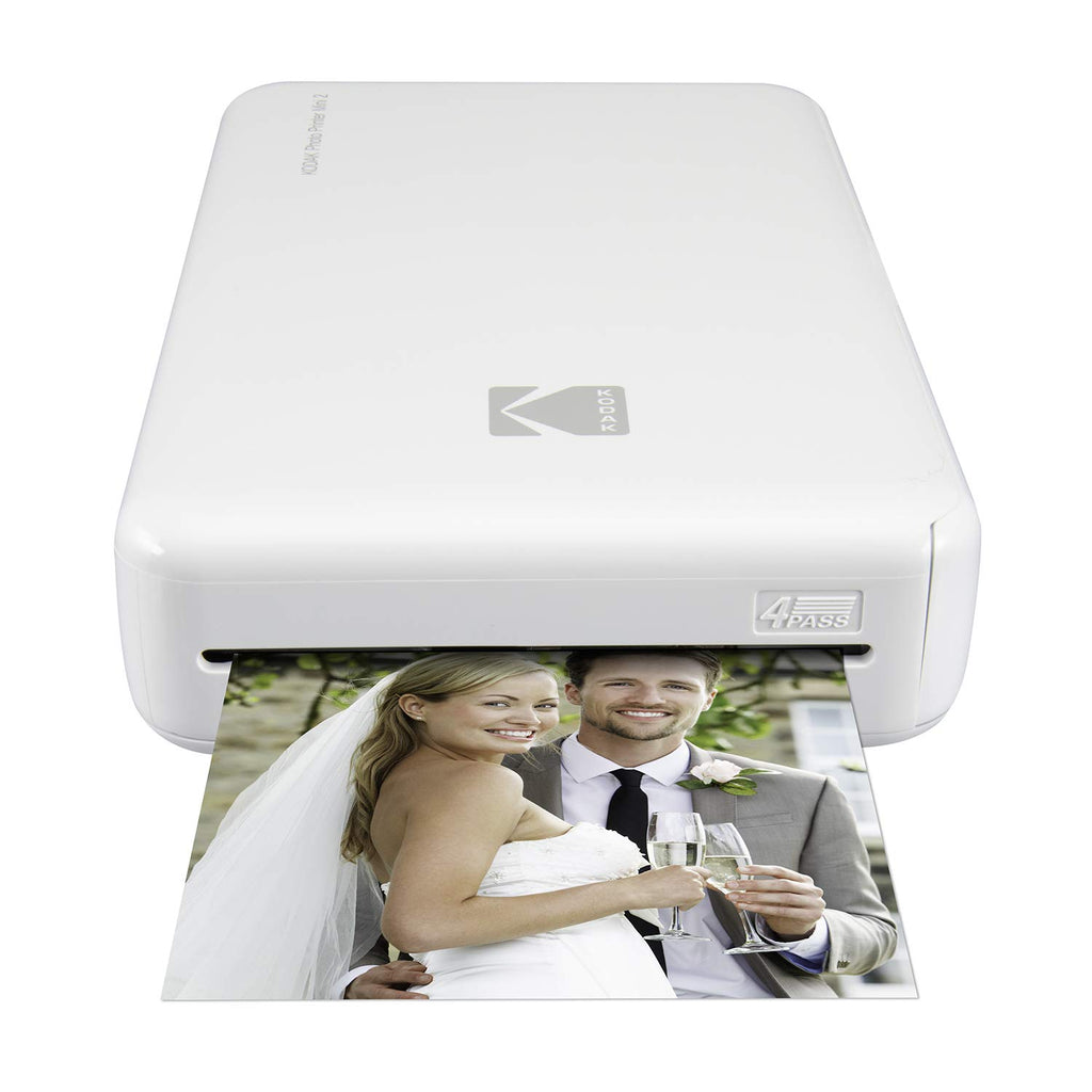 कोडक मिनी 2 एचडी वायरलेस पोर्टेबल मोबाइल इंस्टेंट फोटो प्रिंटर सफेद