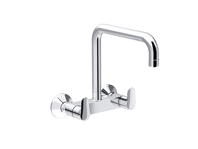 Kohler July K-20591IN-4-CP Wall mount kitchen mixer in polished chrome