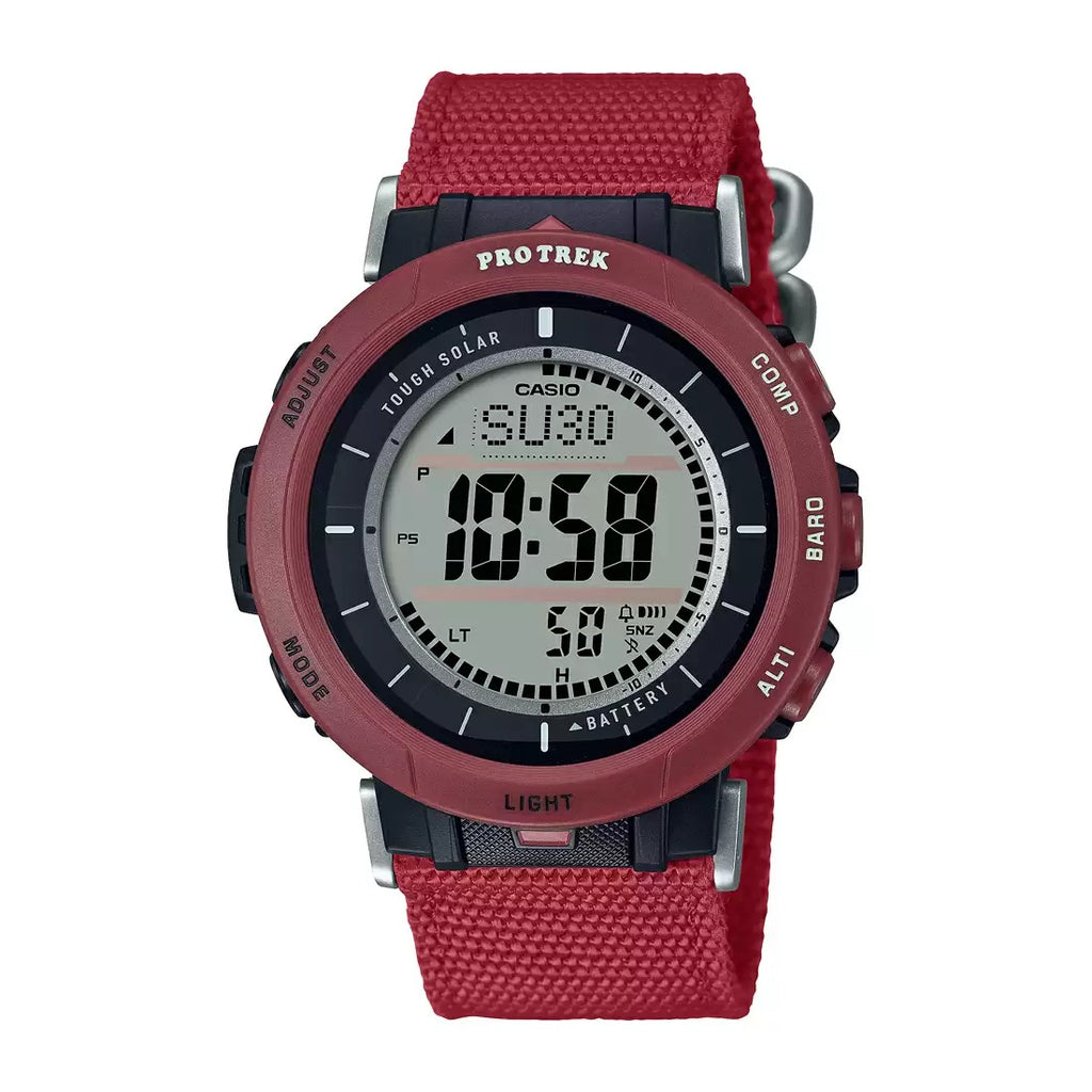 Casio Protrek PRG 30B 4DR SL108 Red Digital Men's Watch
