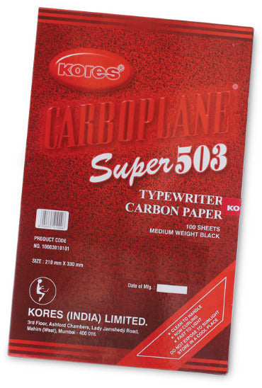 Kores Typewriter Carbon Paper 503 Medium Pack of 2