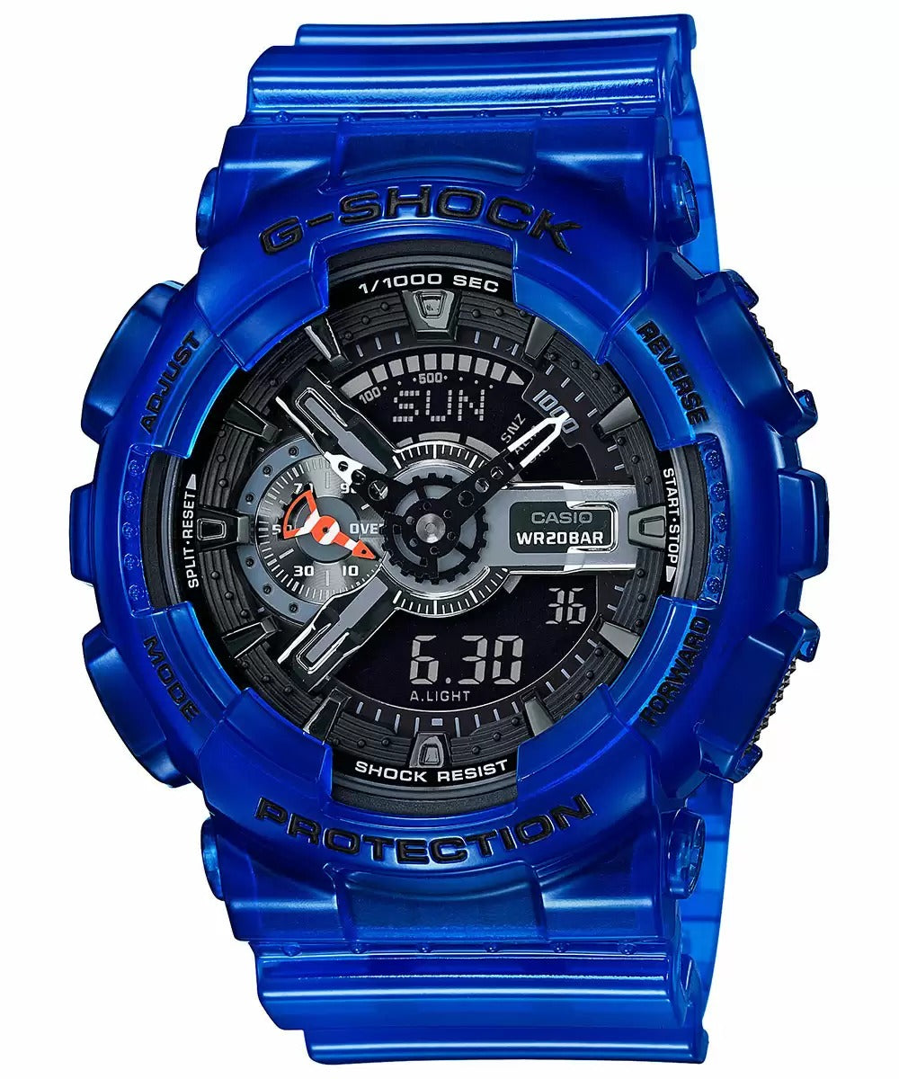 Casio G Shock Ga 110Cr 2Adr G818 Blue Analog Digital Men's Watch