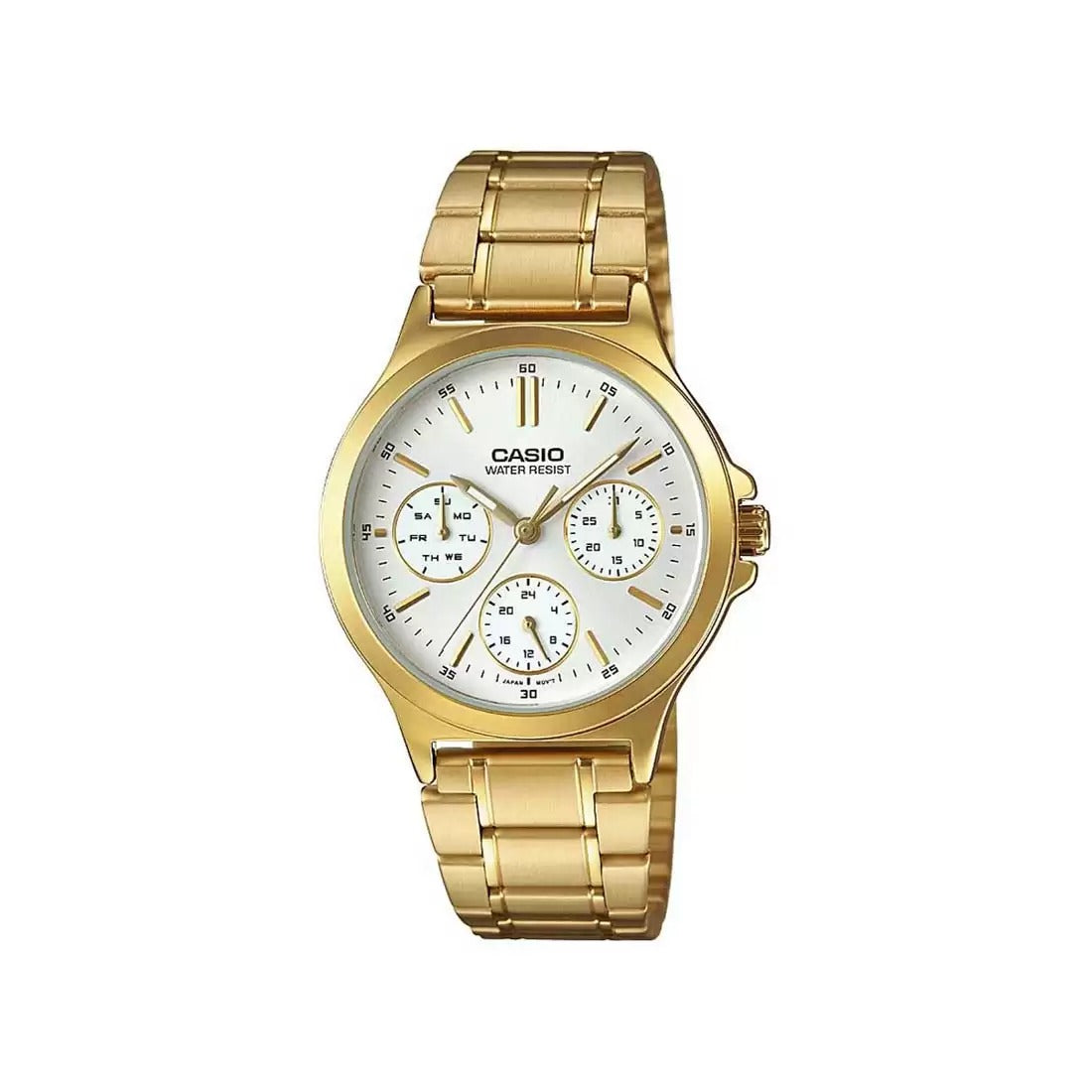 Casio Enticer Ladies A1915 LTP-V300G-7AUDF Gold Multi Dial Women's Watch