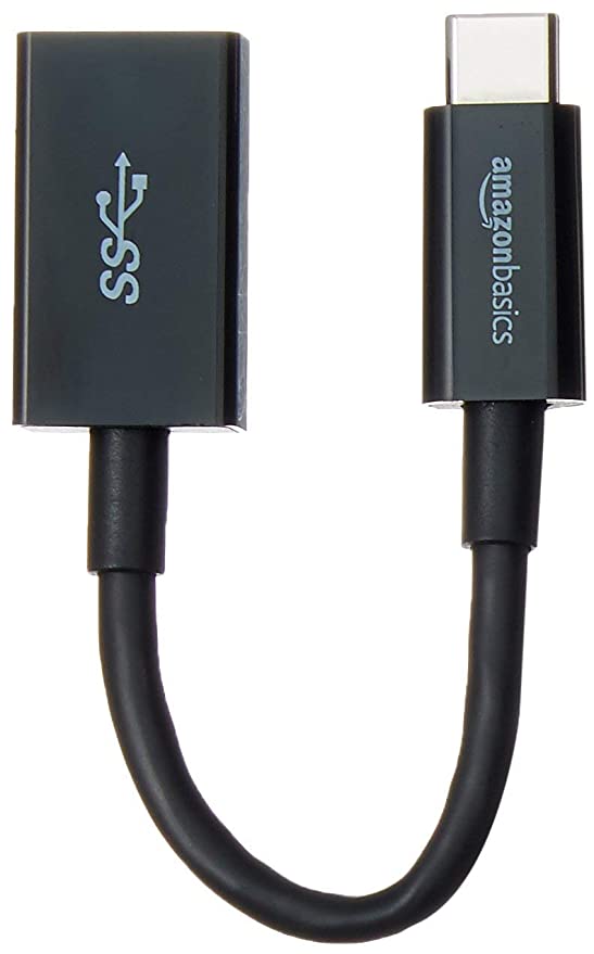 ओपन बॉक्स, अप्रयुक्त AmazonBasics USB टाइप-C से USB 3.1 Gen1 टाइप-A फीमेल एडाप्टर (OTG) (12 का पैक)