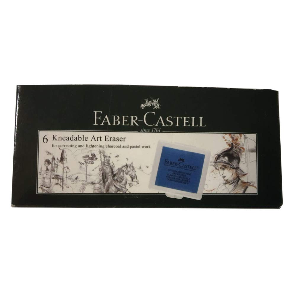 Faber Castell 6 Kneadable Art Eraser Box Assorted  Pack of 20