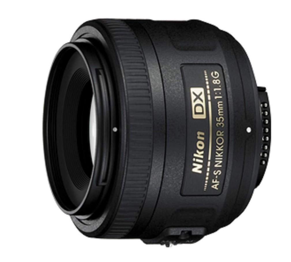 Nikon डिजिटल SLR कैमरा के लिए Nikon AF-S DX Nikkor 35 मिमी f/1.8G प्राइम लेंस (काला)