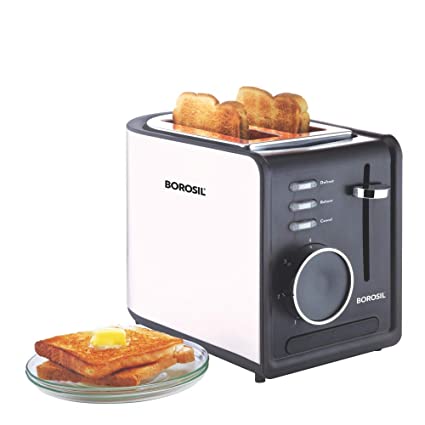 Detec™ Borosil Kripsy (SS) Slice POP-UP Toaster