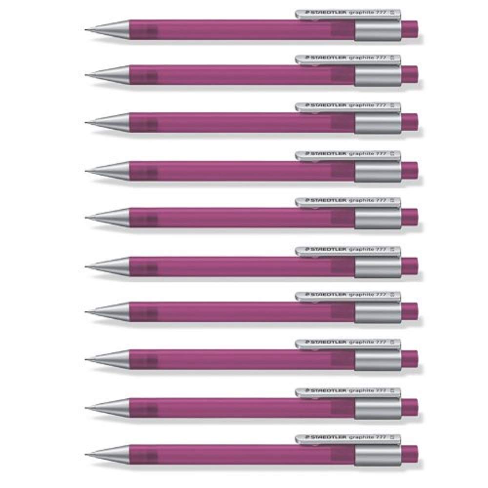 Staedtler Graphite 777 0. 5 MM Mechanical Pencils (Violet Barrel), Pack of 10 Nos