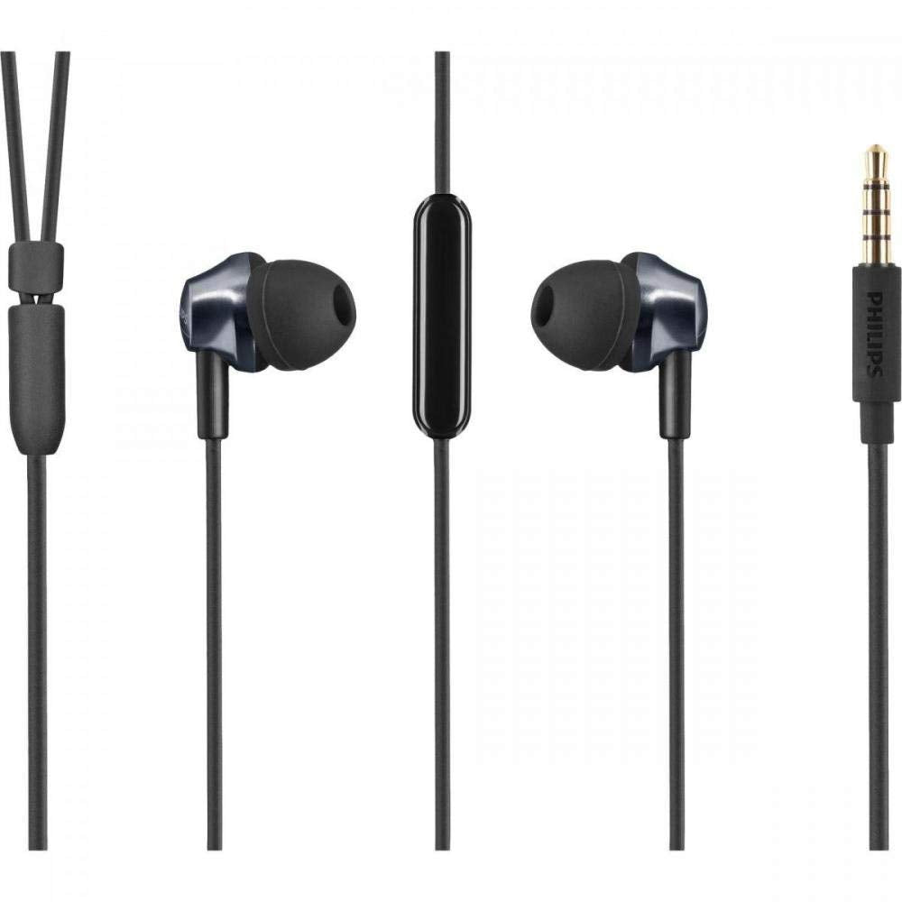 Philips Audio Hi-Res Audio PRO6305BK High-Res in-Ear Headphones with Mic and Earbud (Black)
