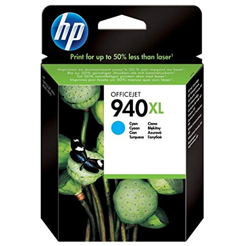 HP 940XL Cyan Officejet Ink Cartridge Pack of 2