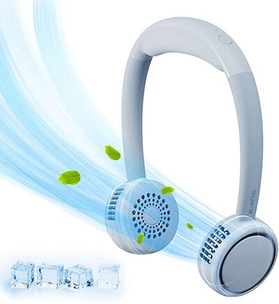 Hand Free Wearable Essi Portable Neck Fan - Headphone Design 360 Degree