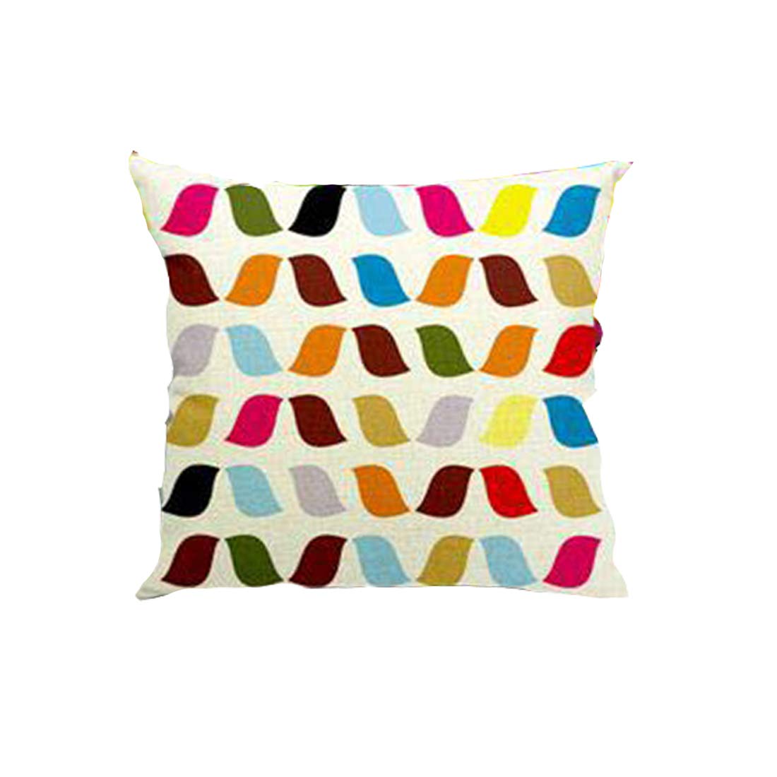 Detec Desi Kapda Floral Cushions Cover (Pack of 5, 40 cm*40 cm, Multicolor)
