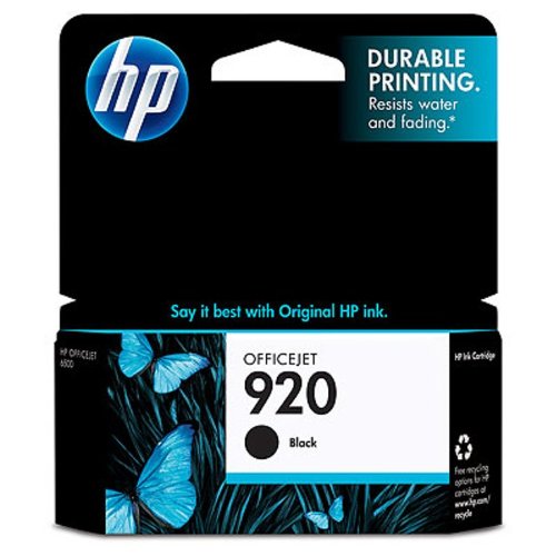HP 920 Black Officejet Ink Cartridge Pack of 3