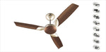 Load image into Gallery viewer, Bajaj Harrier Anti-Germ, Bye-Bye Dust 1200 mm Honey Brown Ceiling Fan
