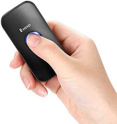 Eyoyo Mini CCD Bluetooth Barcode Scanner, 3-in-1 Bluetooth & USB Wired