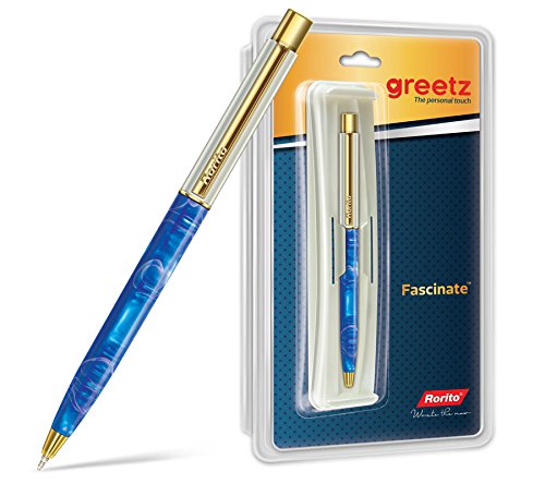 Detec™ Rorito 3 FASCINATE GREETZ PEN Ball Pen  (Pack of 50, Blue)