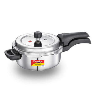 Prestige Deluxe Alpha Svachh Stainless steel Pressure Cooker, 3 L