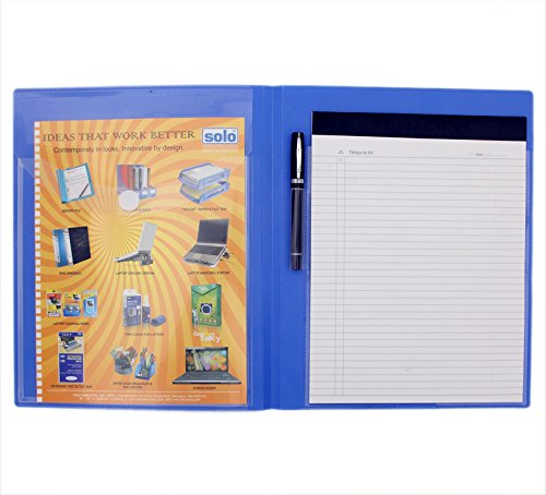 Solo CC115 Meeting Folder With Secure Expandable Pocket Pad A4 Pack of 20