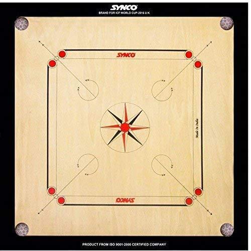 Detec™ Synco Jumbo/Jumbo super out cornered (5"X3") Carrom Board